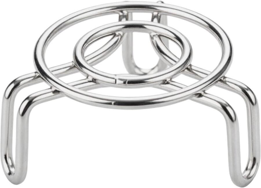 Stoomkoker Inzet Stoommandje Stoompan Gezond Koken Direct Klaar Voor Gebruik 6.1 cm Zilver
