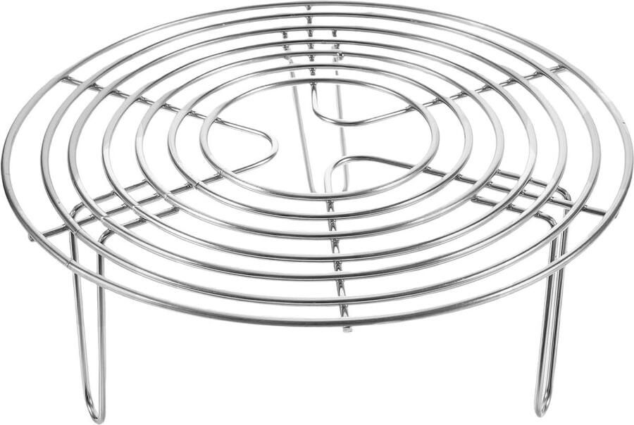 Stoominzet pot stoominzet stoomrek stoomkoker steamer rack stoomrek roestvrij staal duurzaam stoomrek steamer stand stoomrooster accessoires voor snelkookpan 20 x 7 cm