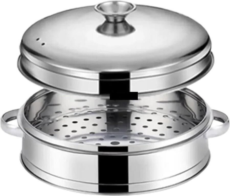 Stoominzet Roestvrij Staal Stoommand Keuken Gezond Koken Veelzijdig Kookgerei 314 cm Zilverkleurig