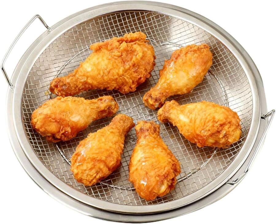 Stoominzet Roestvrij Staal Stoommand Keuken Gezonde Maaltijden Bereiden Antislip Handgreep 24 x 24 x 4 cm