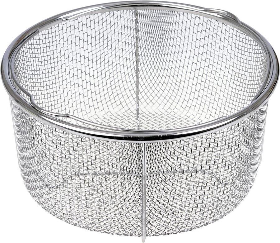 Stoominzet Roestvrij Staal Stoommand Kookpan Gezond Koken Vaatwasmachinebestendig Ø 21 cm Zilver