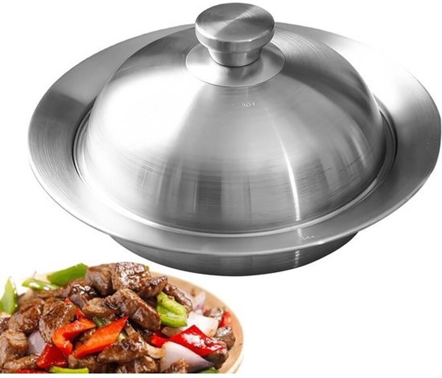 Stoominzet Roestvrij Staal Stoommand Universeel Gezond Koken Opvouwbaar Ontwerp Voor Potten 20-26cm Zilver