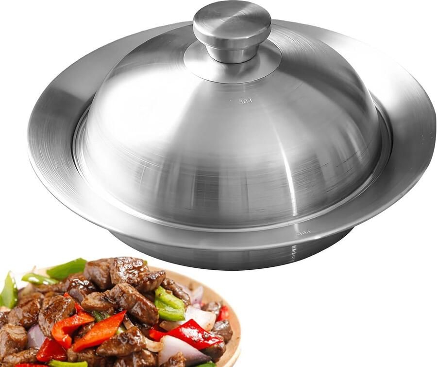 Stoominzet Roestvrij Staal Stoommand Universeel Gezond Koken Opvouwbaar Ontwerp Voor Potten 20-26cm Zilver