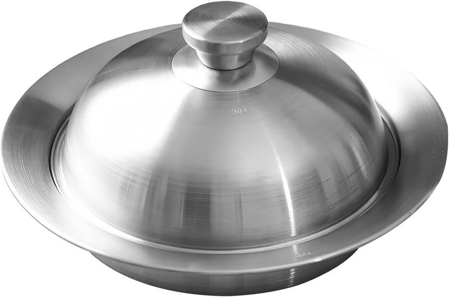 Stoominzet Roestvrijstaal Stoommand Keuken Gezond Koken Universeel Keukengereedschap 28 cm Diameter Zilverkleurig