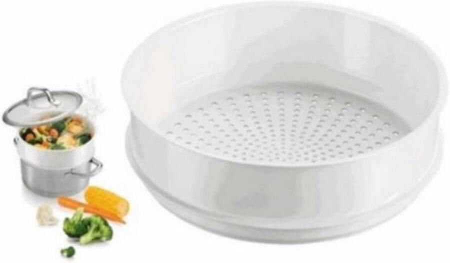 Stoominzet Ronde Kookaccessoire Gezond Koken Veelzijdig Gebruik Niet Gespecificeerd Wit