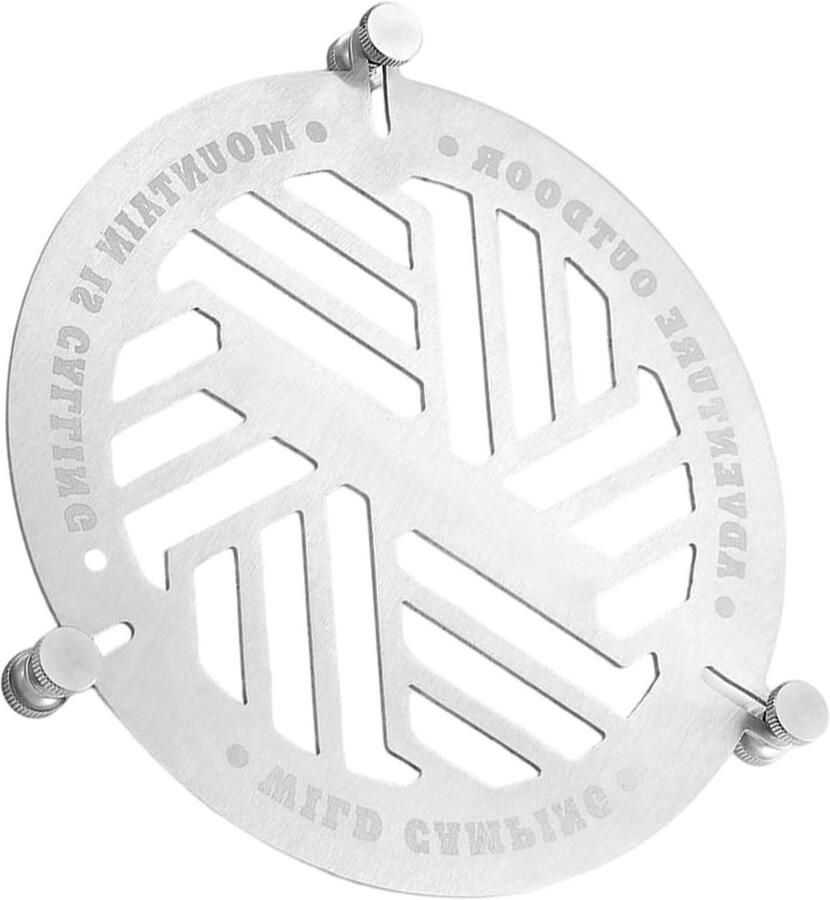 Stoominzet RVS Grillplaat Bakrooster Outdoor Koken Stevig Roestvrij Staal 15.5 x 14.5 cm Zilver
