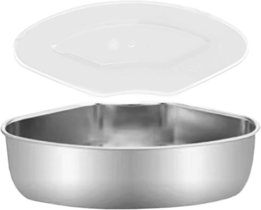 Stoominzet RVS Stoommand Deksel Gezond Koken Stapelbaar Ontwerp 15 cm Zilverkleurig
