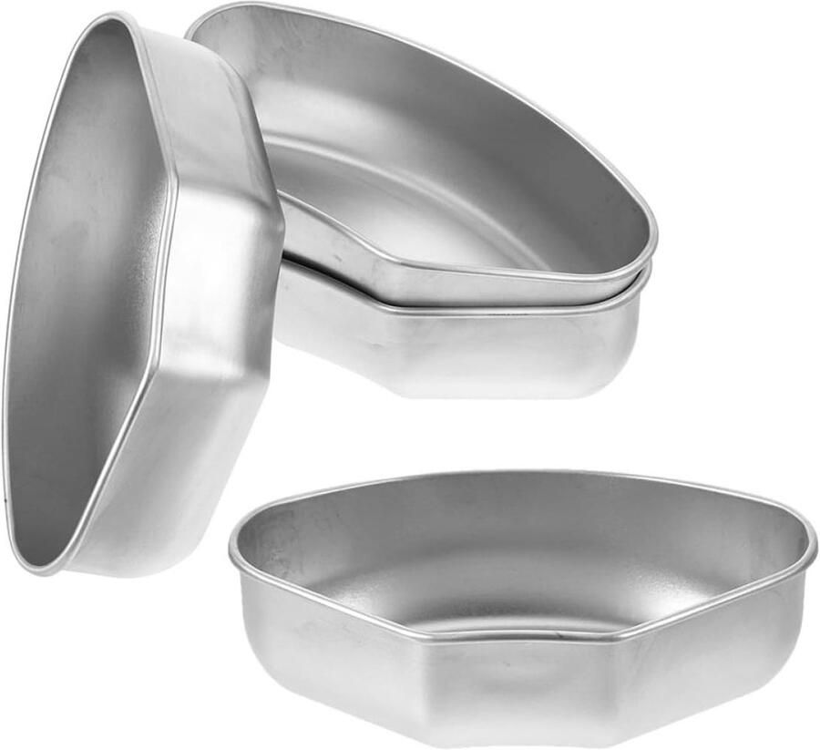 Stoominzet RVS Stoommand Kookpot Gezond Koken Waaiervormig Ontwerp 4 Stuks Zilver