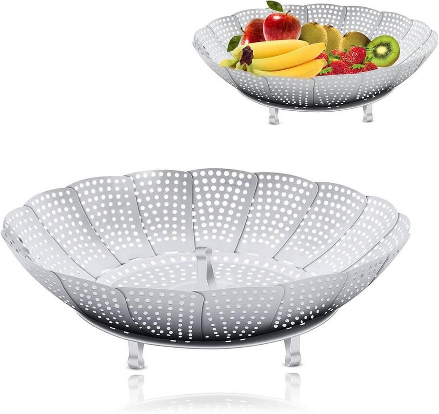 Stoominzet RVS voor Pannen Ø 20 cm Gezond Stomen van Groenten