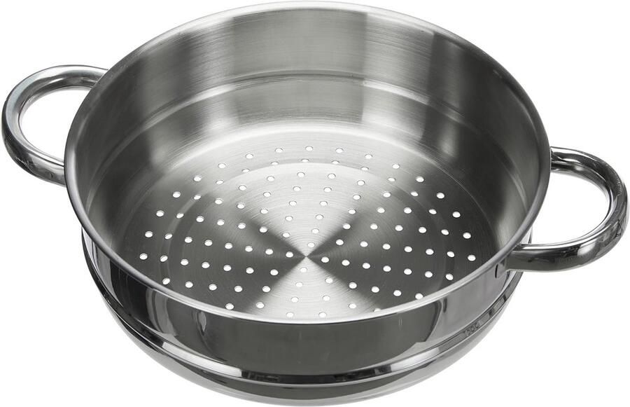 Stoominzet voor Kookpannen 24 cm van Roestvrij Staal Geschikt voor Gezond Koken