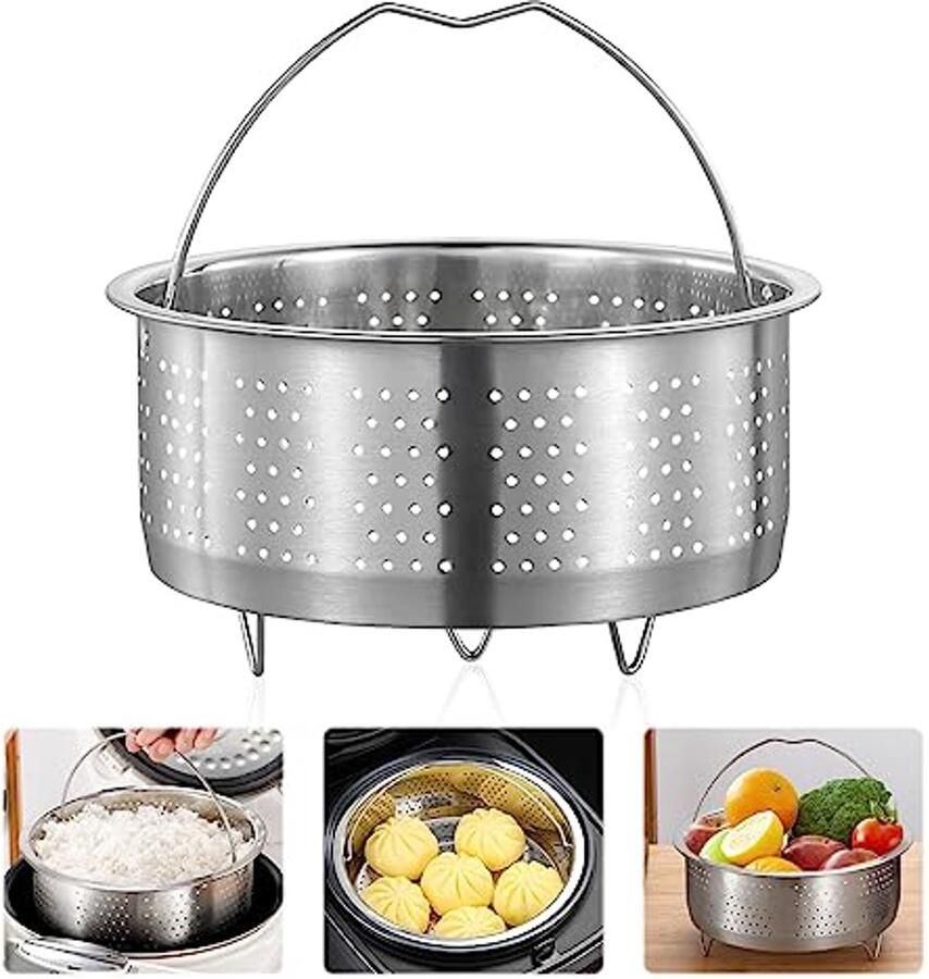 Stoominzet voor Stoompan Roestvrij Staal 18 cm Perfect voor Groenten en Rijst