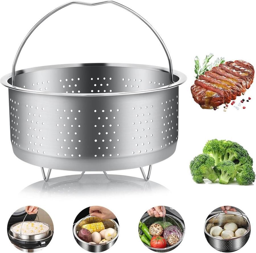 Stoominzetstuk roestvrij staal 304 voor pannen Perfect voor groenten fruit en eieren