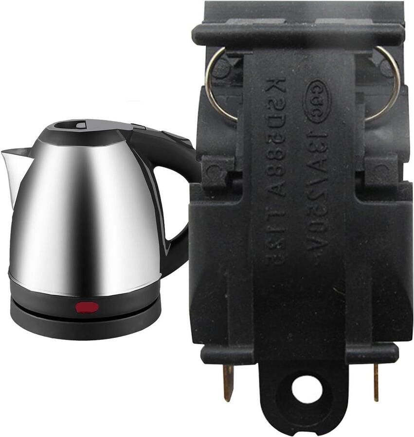 Waterkoker Thermostaatknop Stoomknop Koker Water Koken Veiligheidsbescherming 13 Ampère Zwart