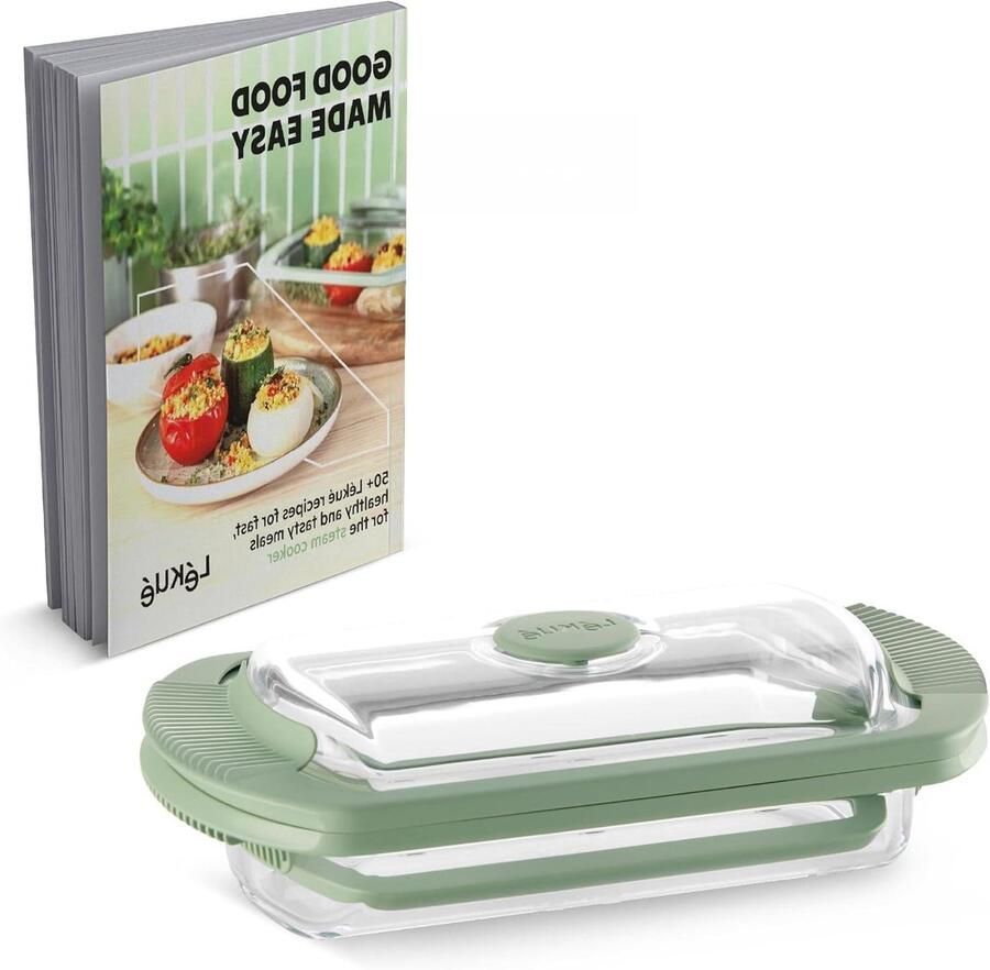 Stoomkoker Glas Stoomoven Bakje Gezond Koken Automatische Ventiel 750 ml Transparant