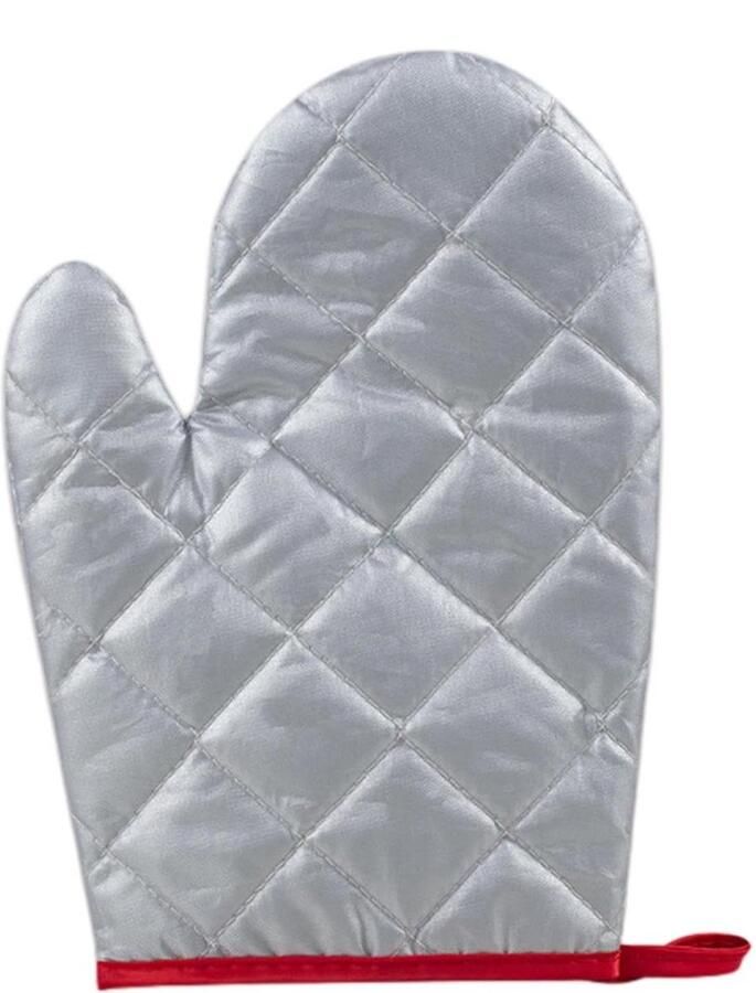Stoomkoker handschoenen Strijk handschoenen Kleding stomen Drielaagse isolatie 23 x 13 cm Zilver