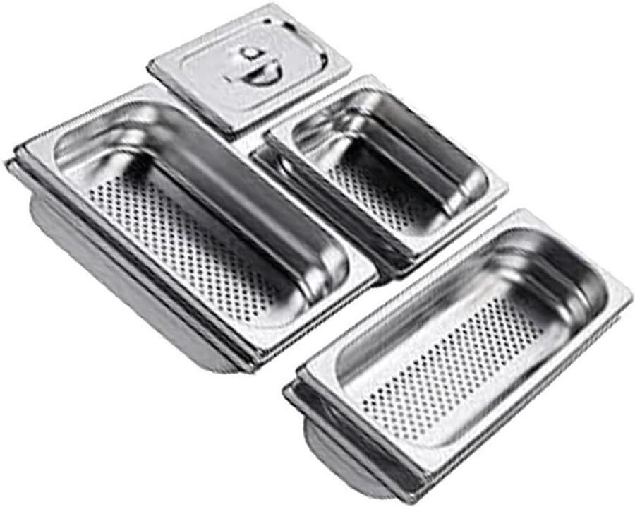 Stoomkoker Inzet Stoommandjes Set Gezond Koken Roestvrij Staal 8-delig Zilverkleurig