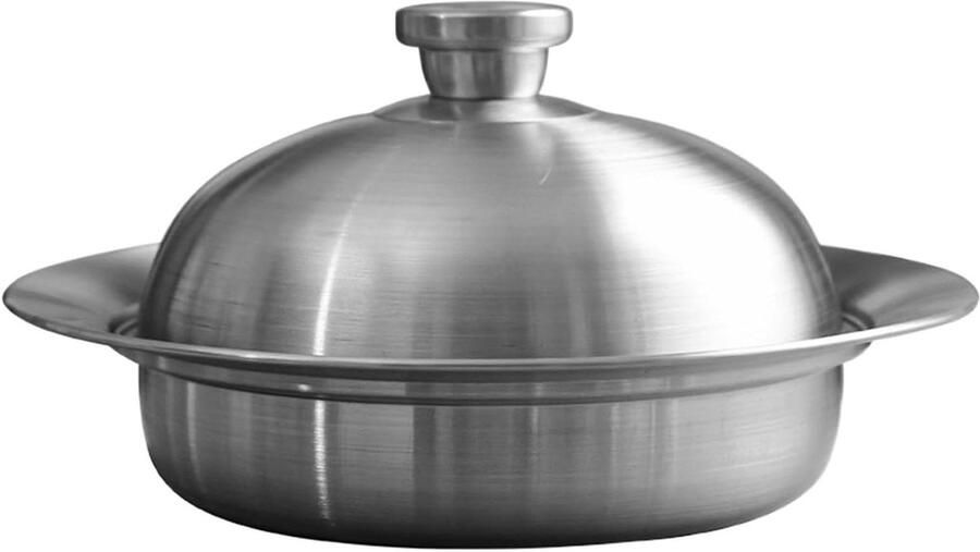 Stoomkoker Keuken accessoire Gezond koken Gelijkmatige warmte 28 cm Zilver