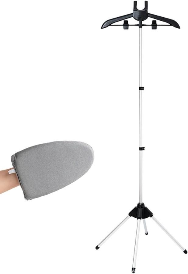Stoomkoker Kleding Kledingstomer Standaard Stoom Kleding Opvouwbaar Ruimtebesparend 160 cm Zwart