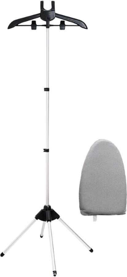 Stoomkoker Kleding Stoomreiniger Draagbaar Kreukvrij Maken Opvouwbaar Ontwerp 160 cm Hoog Zwart