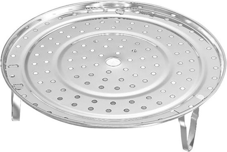 Stoomkoker met deksel Keukengerei Gezond koken Roestvrij staal 215 cm Zilver