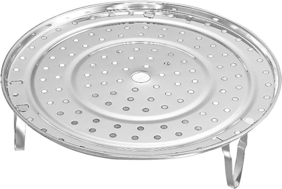 Stoomkoker met deksel Keukengerei stomer Gezond koken Roestvrij staal 215 cm Zilver