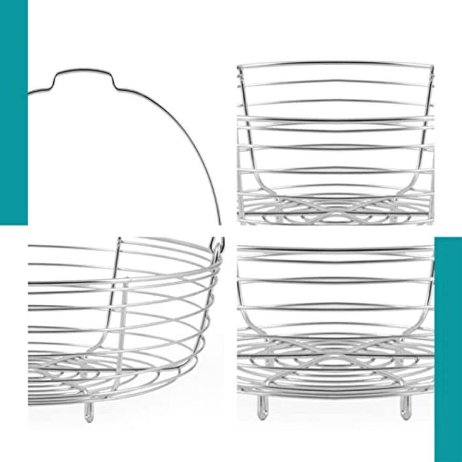 Stoomkoker met Roestvrij Stalen Inoxmand Ø 19 cm Duurzame Kookaccessoires voor Gezonde Gerechten