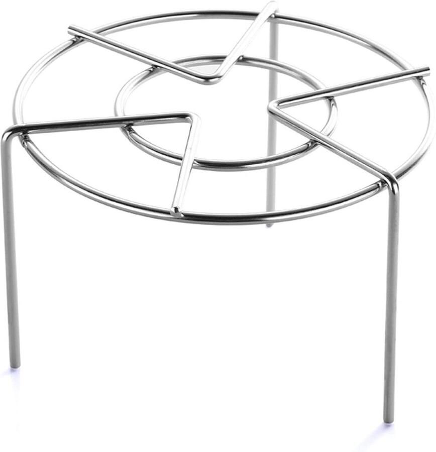 Stoomkoker Roestvrij Staal Keukengrill Pan Gezond Koken Efficiënte Stoomverdeling 16 cm Diameter Zilverkleurig