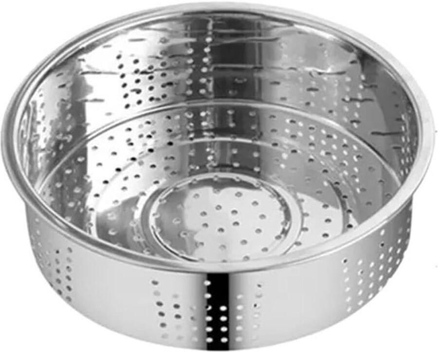 Stoomkoker RVS Keukenpan Stoominzet Gezond Koken Dubbele Handgreep Medium Formaat Zilverkleurig