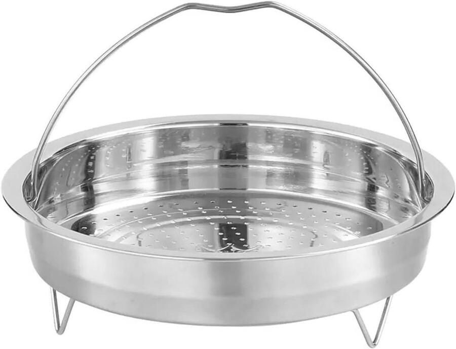 Stoomkoker RVS Stoommand Kookpan Gezond Koken Gelijkmatige Stoomverdeling 24 cm Zilver