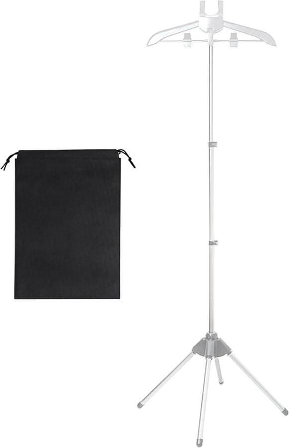 Stoomkoker Standaard Kledingrek Stomer Kleding Stomen In Hoogte Verstelbaar 160 cm Grijs