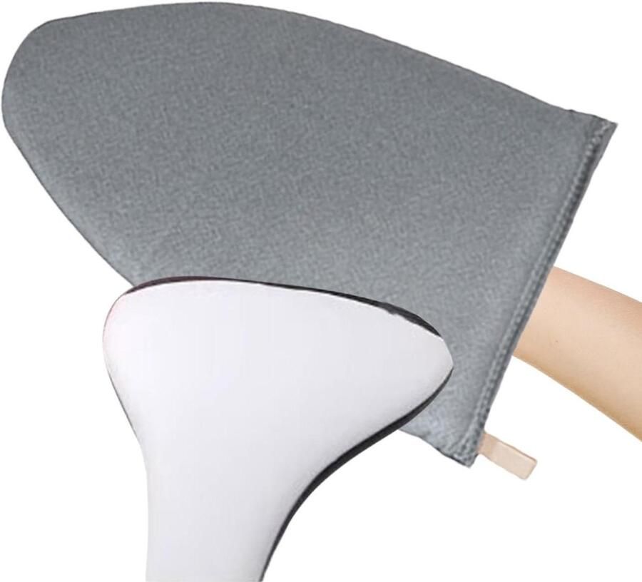 Stoomkoker strijkhandschoen Stoomhulp kleding Kreukels verwijderen Dikke spons bescherming 24.4 x 17 x 3.5 cm Grijs