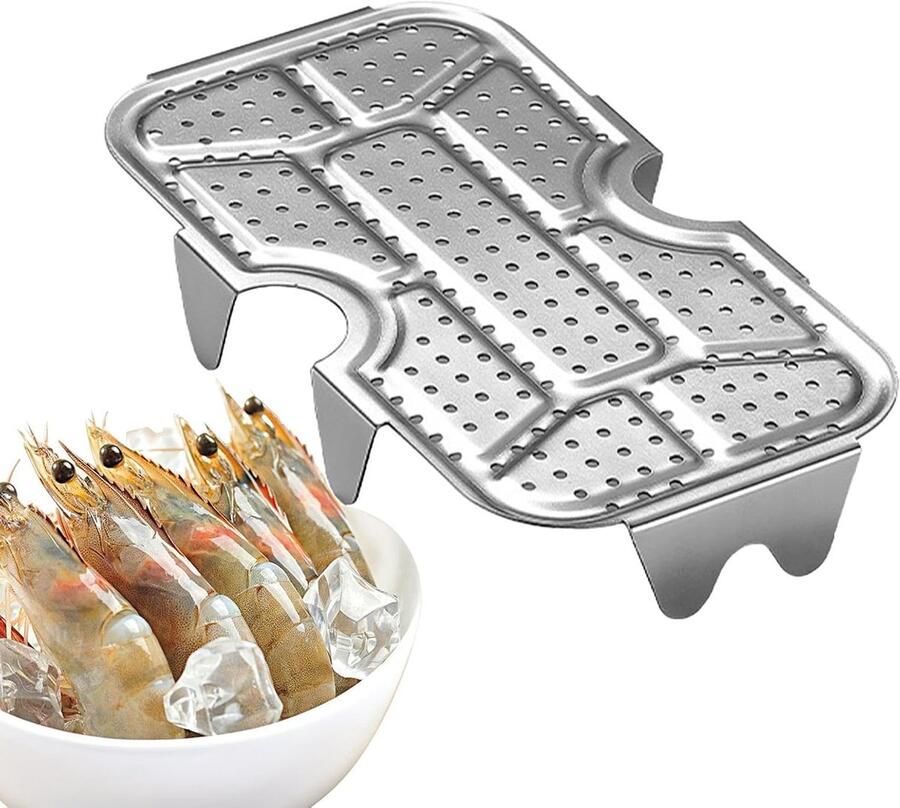 Stoomkoker voor buiten Camping stoompan Stoomkoken op locatie Roestvrij staal 21 x 14.7 cm Zilver