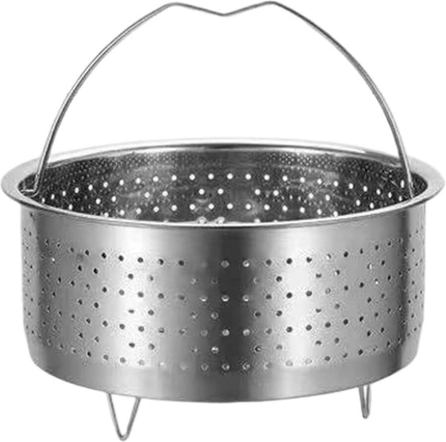 Stoomkookaccessoire Rijstkoker Stoommand Roestvrij Staal Gezond Koken Uniforme Warmteverdeling 17.5 cm Diameter Zilverkleurig