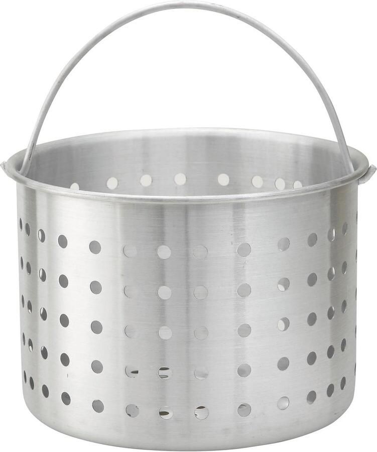 Stoommand Aluminium Kookmand Stoom Groenten Stomen Commerciële Kwaliteit 30 Liter Zilver