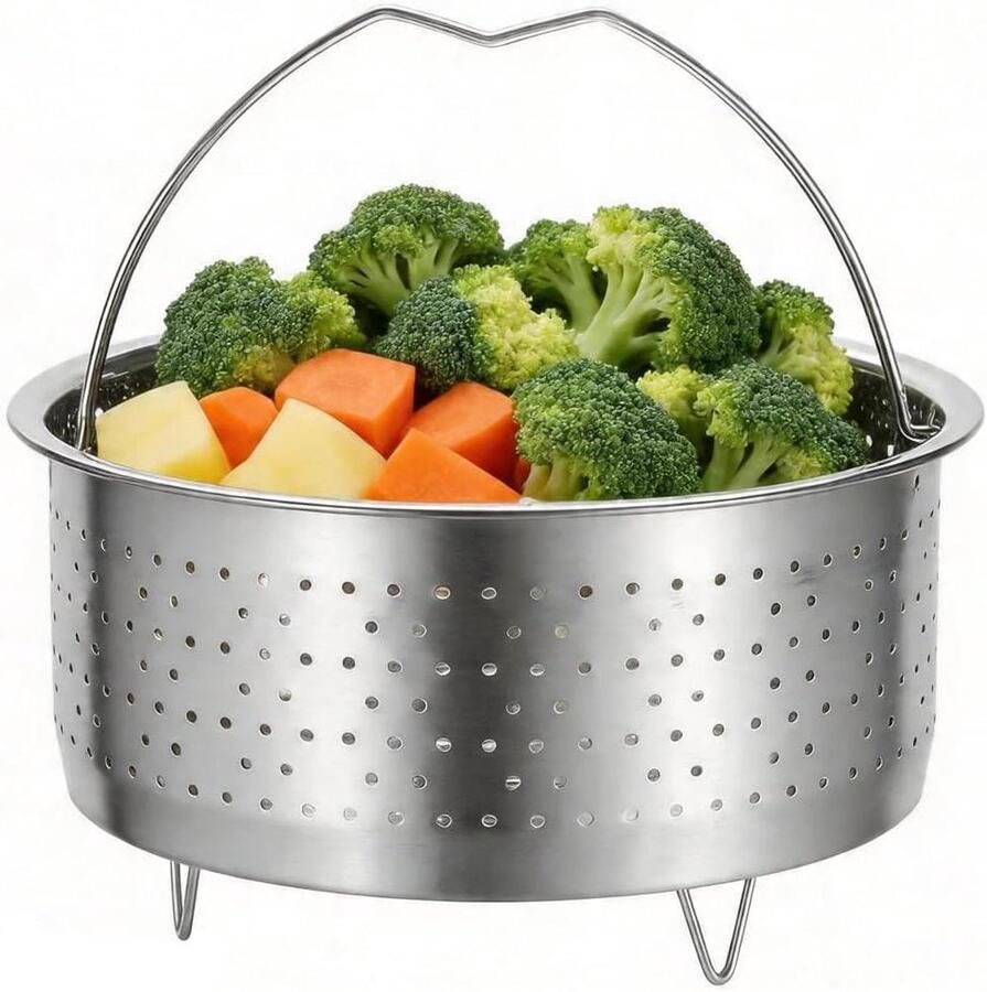Stoommand Groente stomer Gezond koken Roestvrij staal 165 cm Zilver