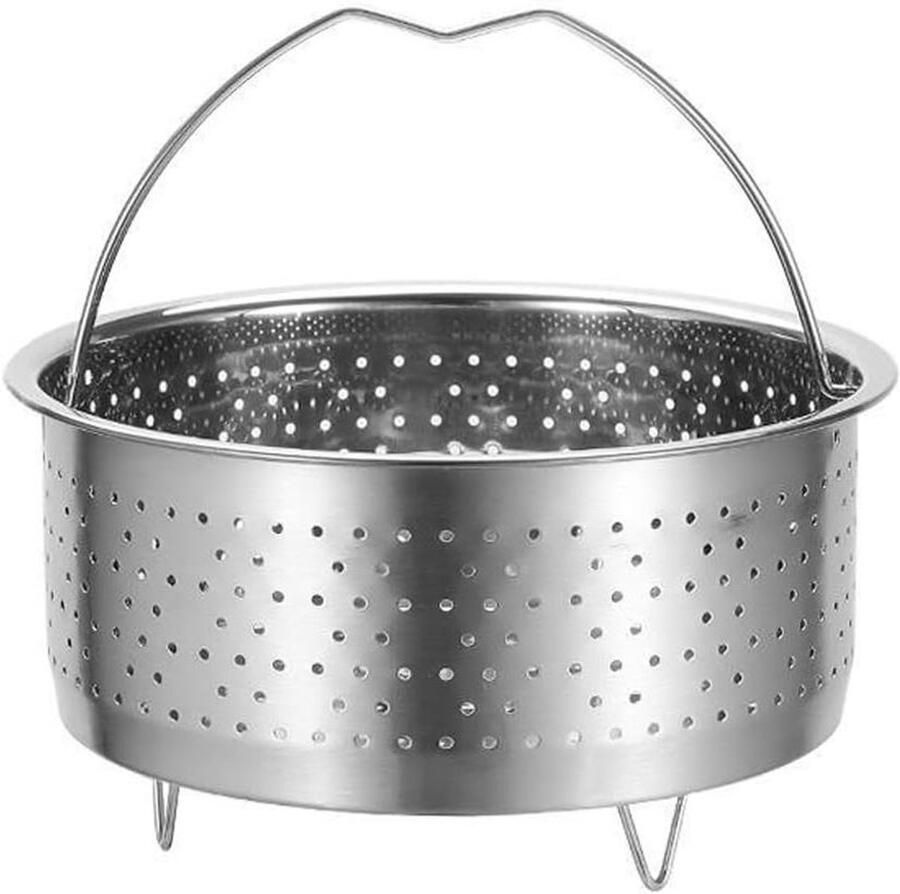 Stoommand Groenten Kookmand RVS Gezond Koken Food Grade Staal 175 cm Diameter Zilverkleurig
