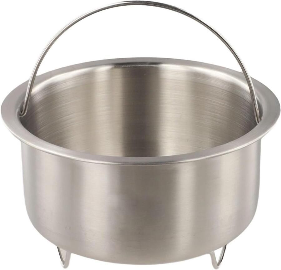 Stoommand Keuken Roestvrijstaal Stoominzet Gezond Koken Verhoogde Basis 14x14x10 cm Zilverkleurig