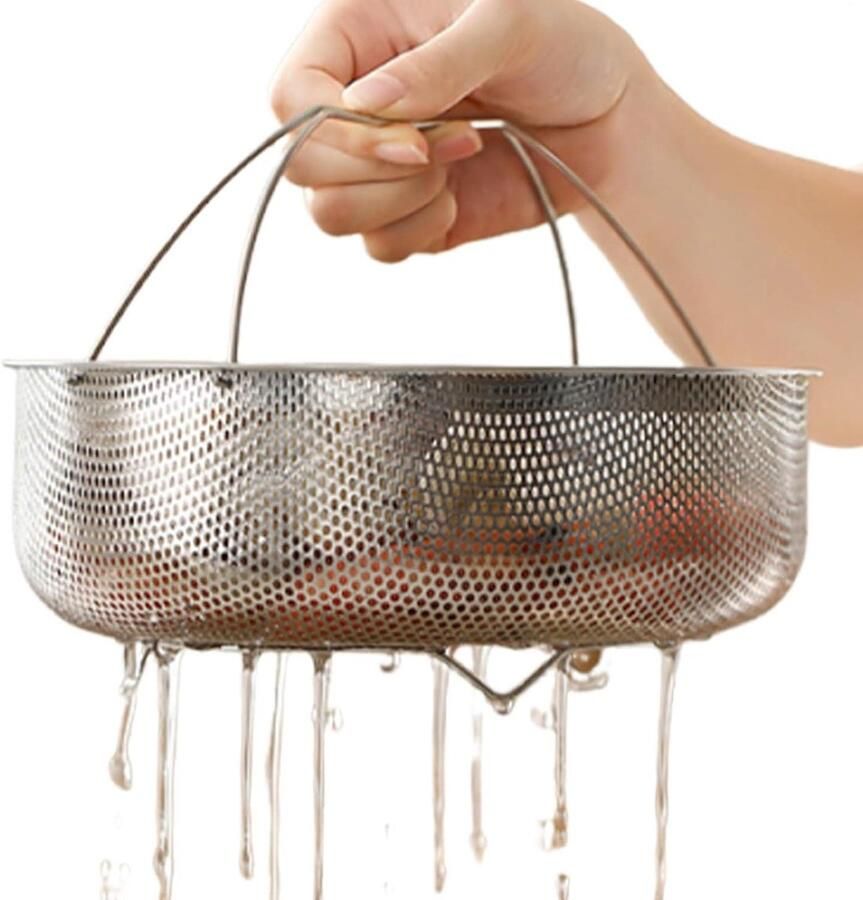 Stoommand Keuken Stoomoven Mand Gezond Koken Gelijkmatige Stoomcirculatie 21-24.6 cm Zilver