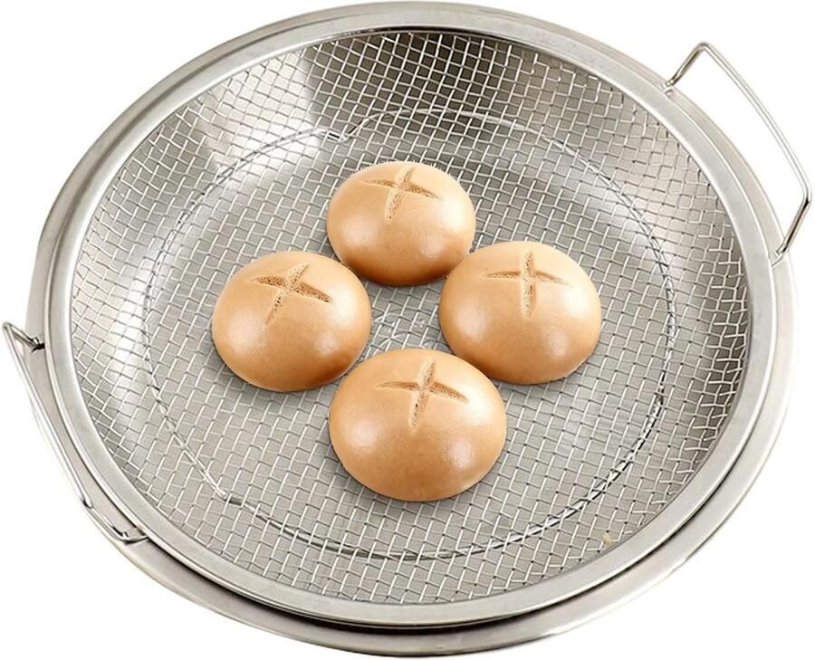 Stoommand Inzetstuk Roestvrij Staal Gezond Koken Uitbreidbaar Ontwerp 20-26 cm Zilverkleurig