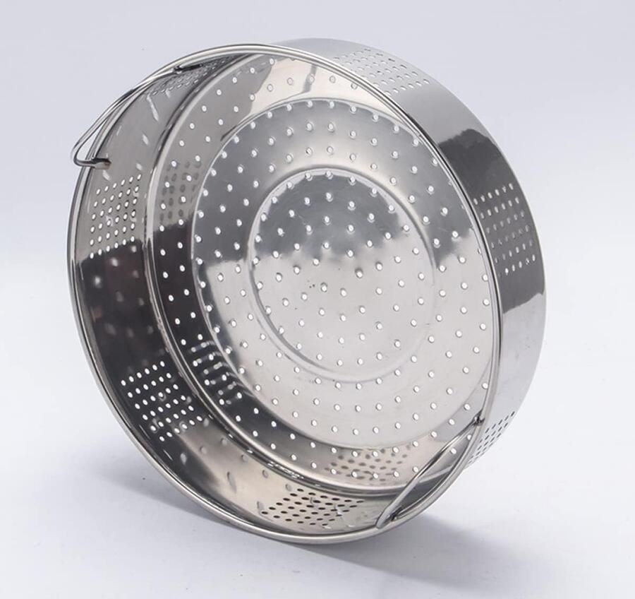 Stoommand Keuken Stoomrek Gezond Koken Roestvrij Staal 23 cm Diameter Zilver