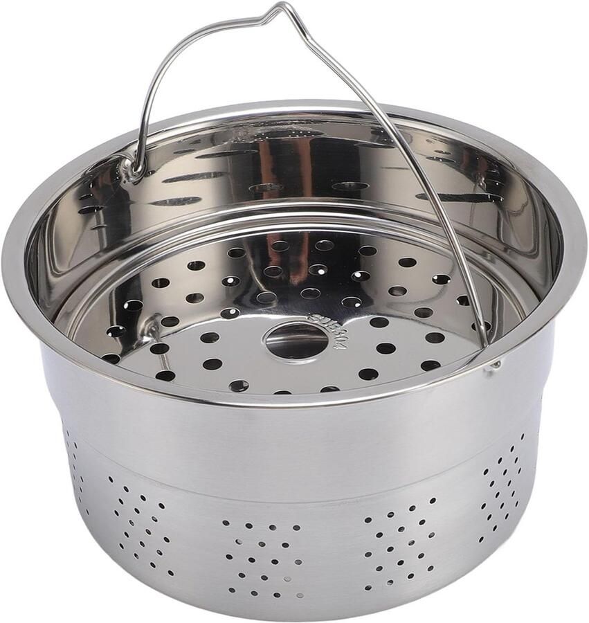 Stoommand Keukenmachine Stoominzet Roestvrijstaal Gezond Koken Speciaal voor TM5 TM6 17x9cm Zilver