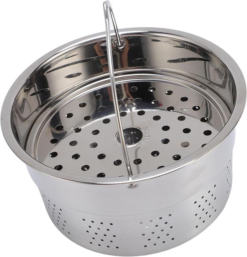 Stoommand Keukenmachine Stoominzet RVS Gezonder Koken Roestvrij Staal 17x9 cm Zilver