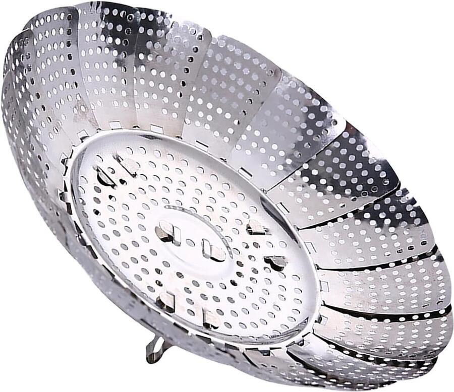 Stoommand Koken Groentestomer Gezond Eten Uitbreidbaar Ontwerp Compact Zilver