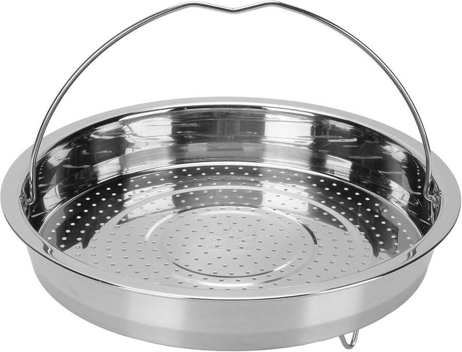 Stoommand Kookinzet Gezond Koken Opvouwbaar Handvat 20 cm Diameter Zilver