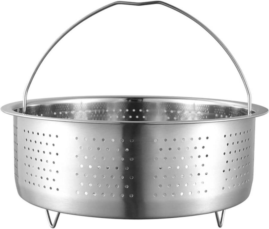 Stoommand Kookmand Gezond Koken Roestvrij Staal 22 cm Zilver