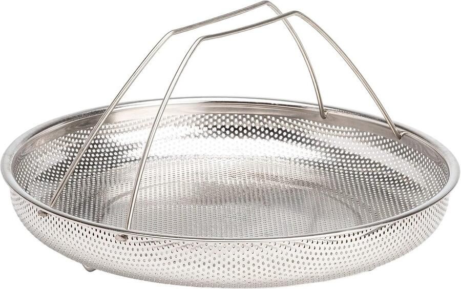 Stoommand Kookmand Gezond Koken Roestvrij Staal 26 cm Zilver