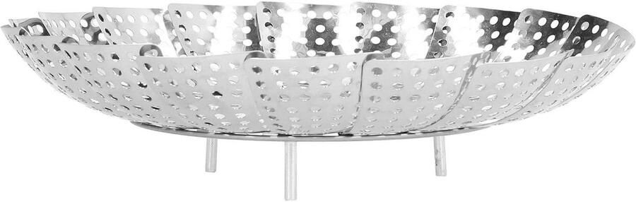 Stoommand Kookmand Stoomrek Gezond Koken Uitbreidbaar Ontwerp Tot 26 cm Zilver
