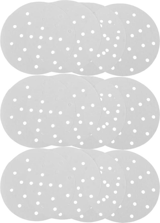 Stoommand Liners Papieren Matten Gelijkmatig Koken Perforaties voor Stoom 400 Stuks Wit