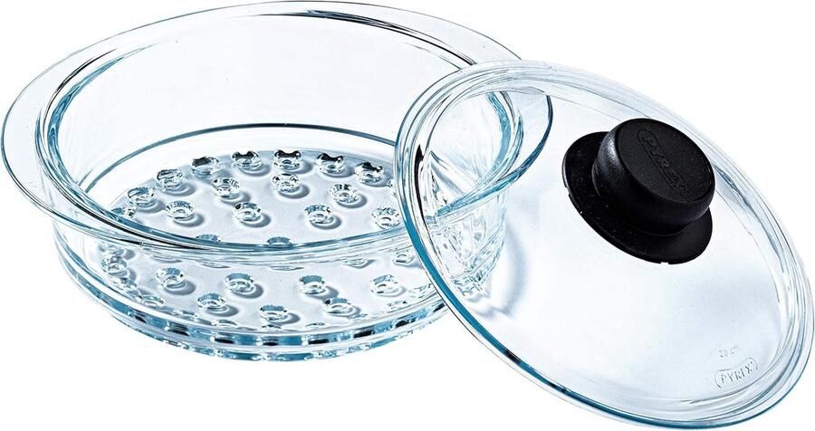 Stoommand met deksel 20 cm Gezond koken met stoom