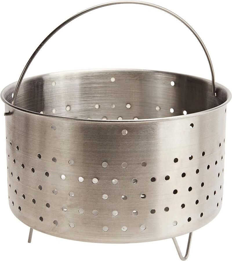 Stoommand Pan accessoire Voedsel scheiden Roestvrij staal 21 cm Zilver